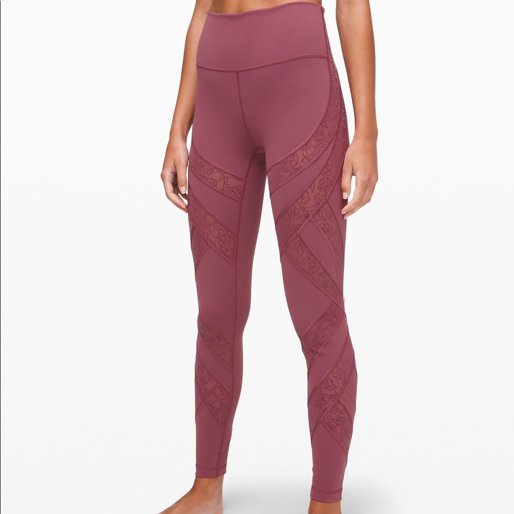 Lululemon Wunder Under High-Rise Flocked 28’’ sz 8